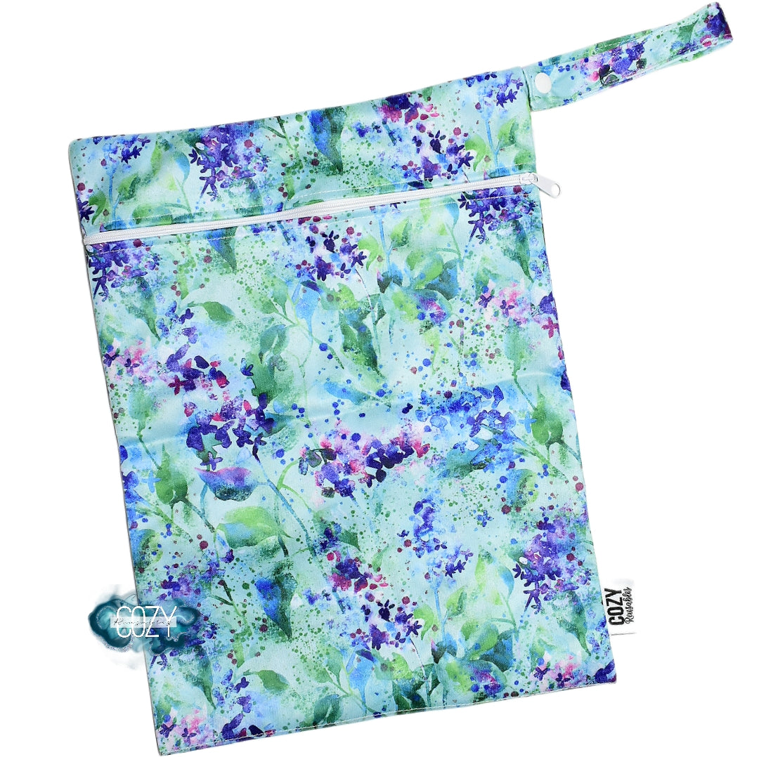 *NEW STYLE* - Large - Double Pocket Wetbag - Pocket on Front & Back - 11"×15" Waterproof PUL Bag