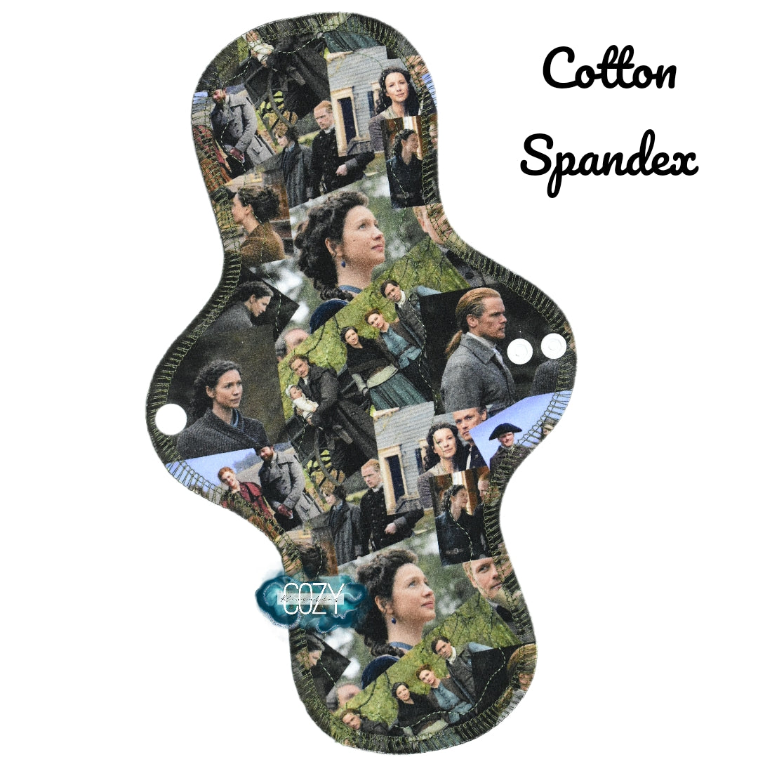 "Disappearances after all, have explanations.. usually" Serged Cloth Pad • Cotton Spandex Topper