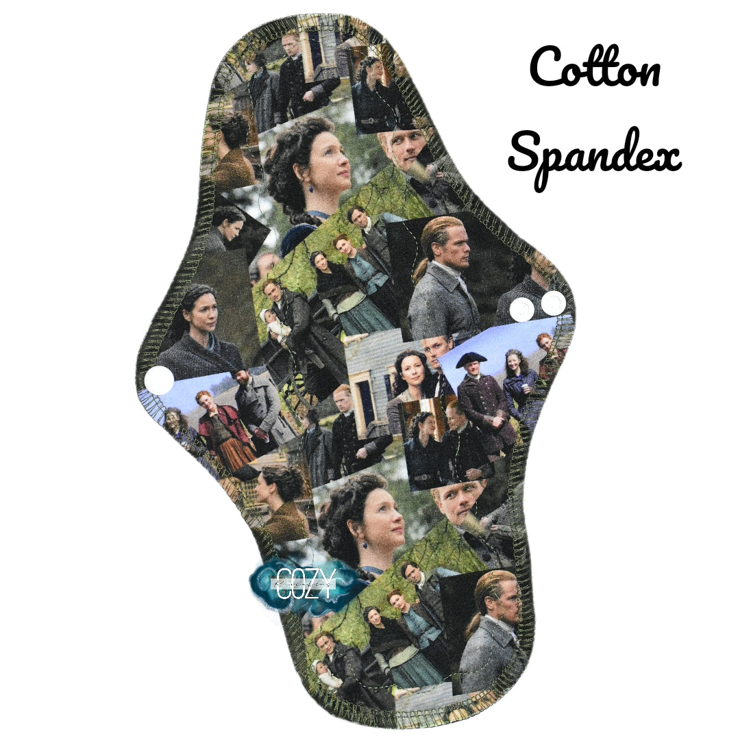 Cotton Spandex Version "Disappearances after all, have explanations.. usually" *WRAP WING* Serged Cloth Pad • *New Core Method / NOT HIDDEN CORE* • Cotton Spandex Topper