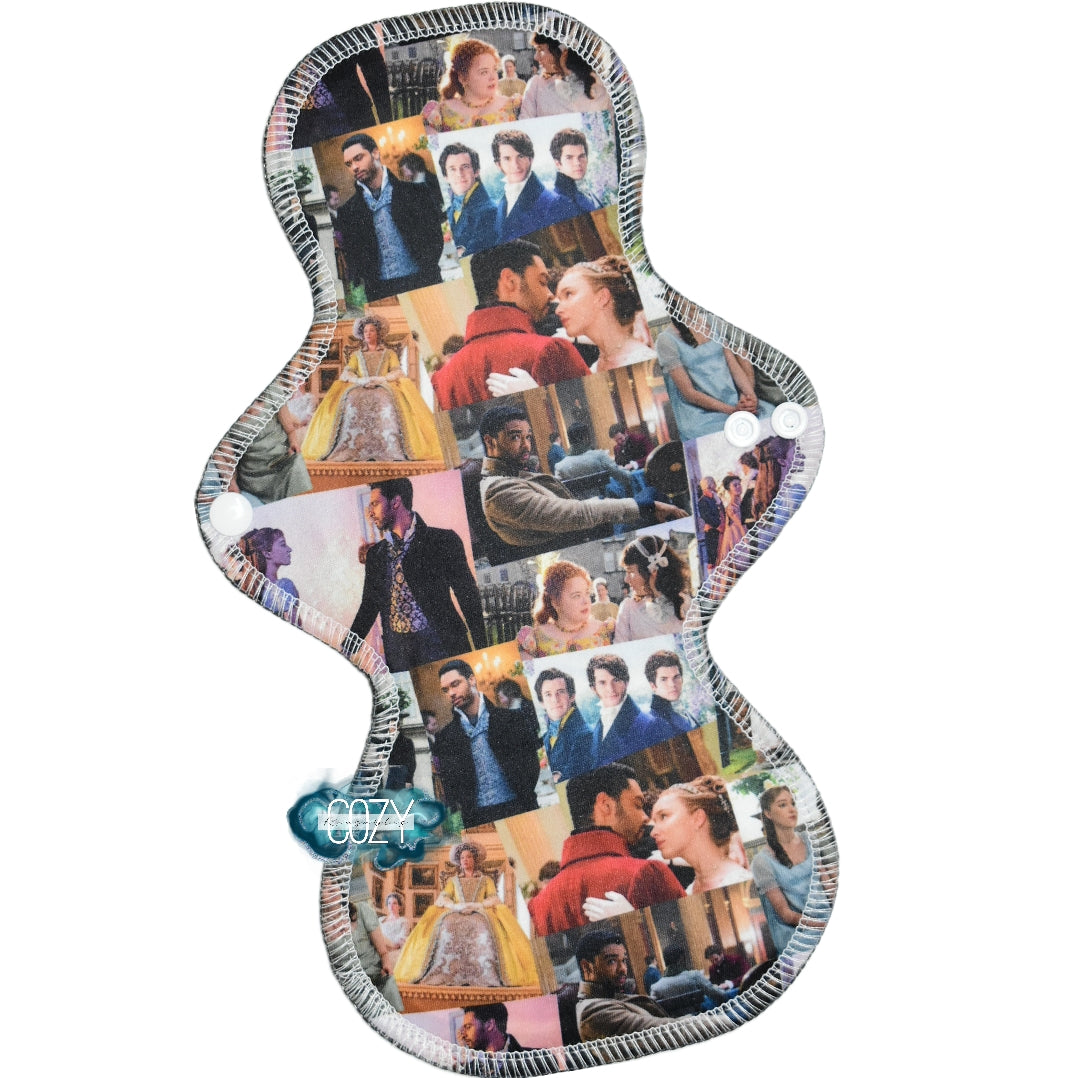 "Flawless, my dear" *MEGA FLARE" Serged Cloth Pad • Pique Topper