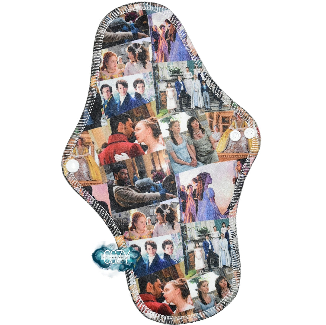 "Flawless, my dear" *WRAP WING* Serged Cloth Pad • Pique Topper