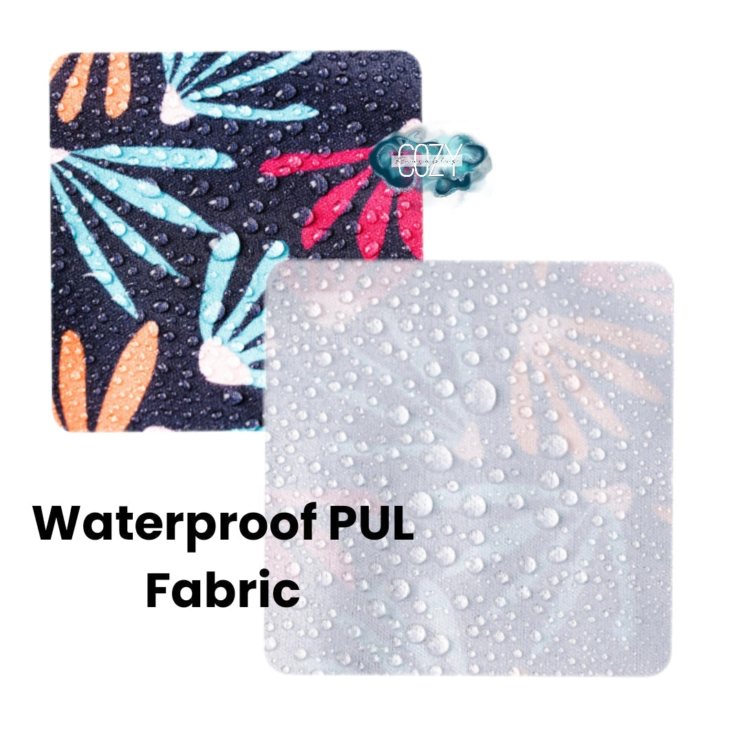 *NEW STYLE* - Small - Double Pocket Wetbag - Pocket on Front & Back - 8"×9" Waterproof PUL Bag