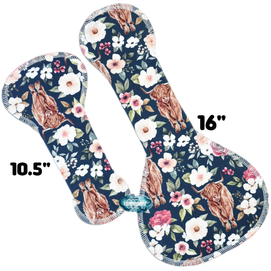 "You're like my own personal brand of Cloth Pad" *MEGA FLARE* Serged Cloth Pad - *New Core Method / NOT HIDDEN CORE* - Cotton Spandex Topper (Copy)