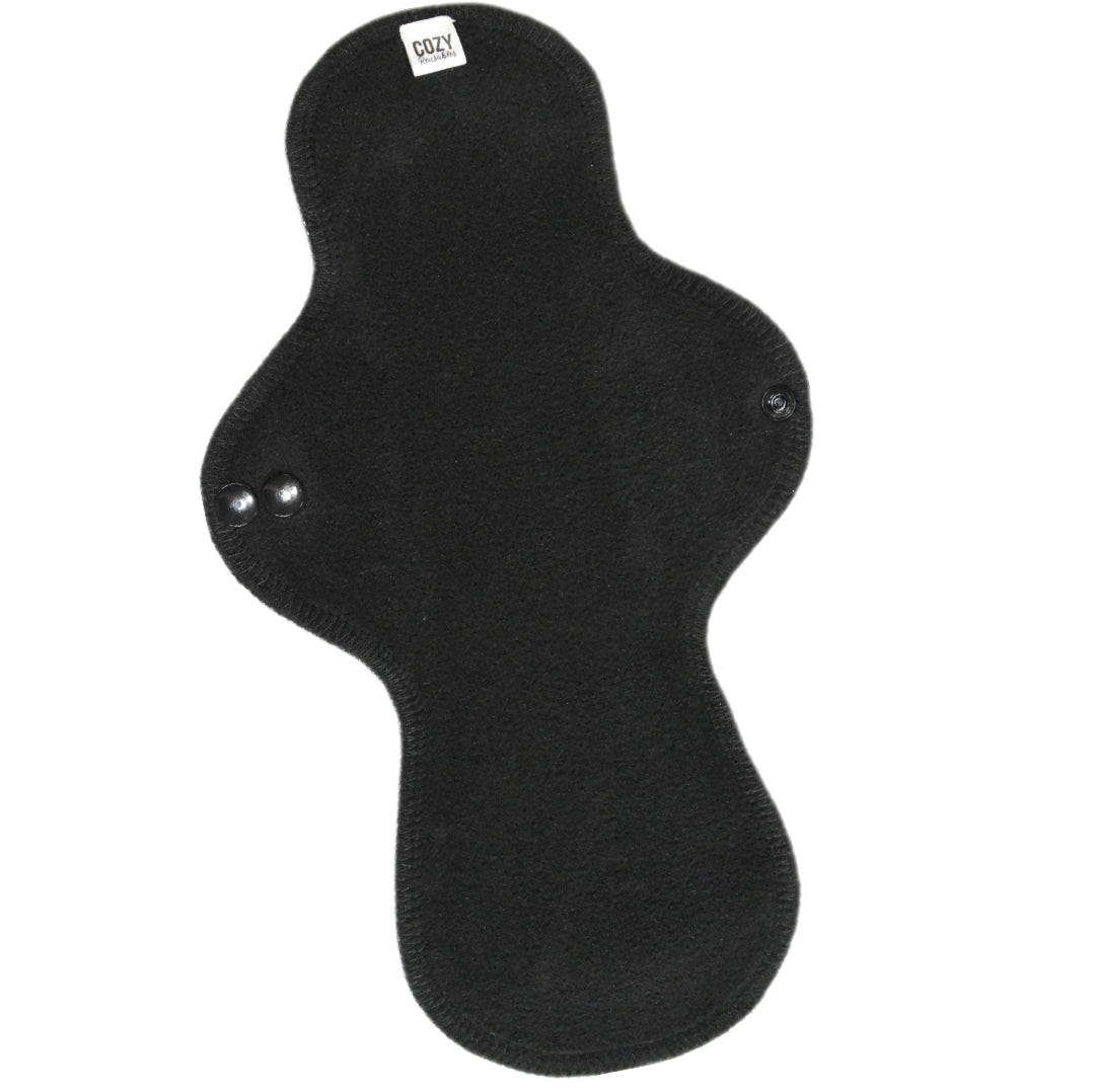 "Purple w/ Ombre Thread" *ASYMMETRICAL* Serged Cloth Pad - Organic Cotton Spandex Topper