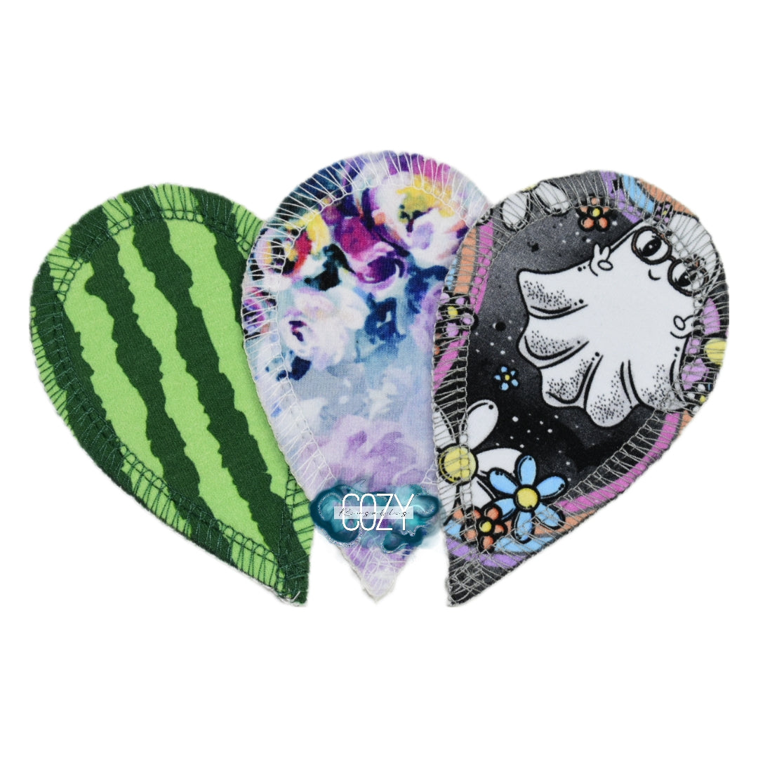 *NEW* "MYSTERY Print I.L.P." Individual or Pack of 3 Inter Labial Pads - Cotton Spandex or Cotton French Terry