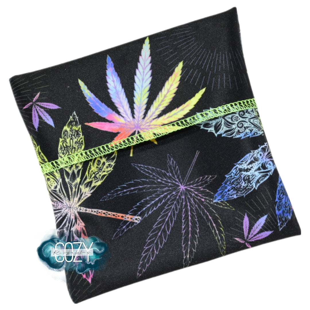 "Neon 'Erbs" Single Pocket Pad Wrapper - Assorted Sizes **NEW* Sizing **