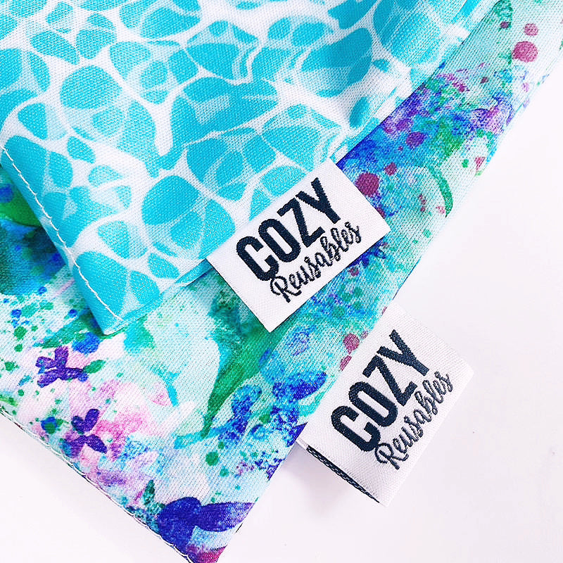*NEW STYLE* - Small - Double Pocket Wetbag - Pocket on Front & Back - 8"×9" Waterproof PUL Bag