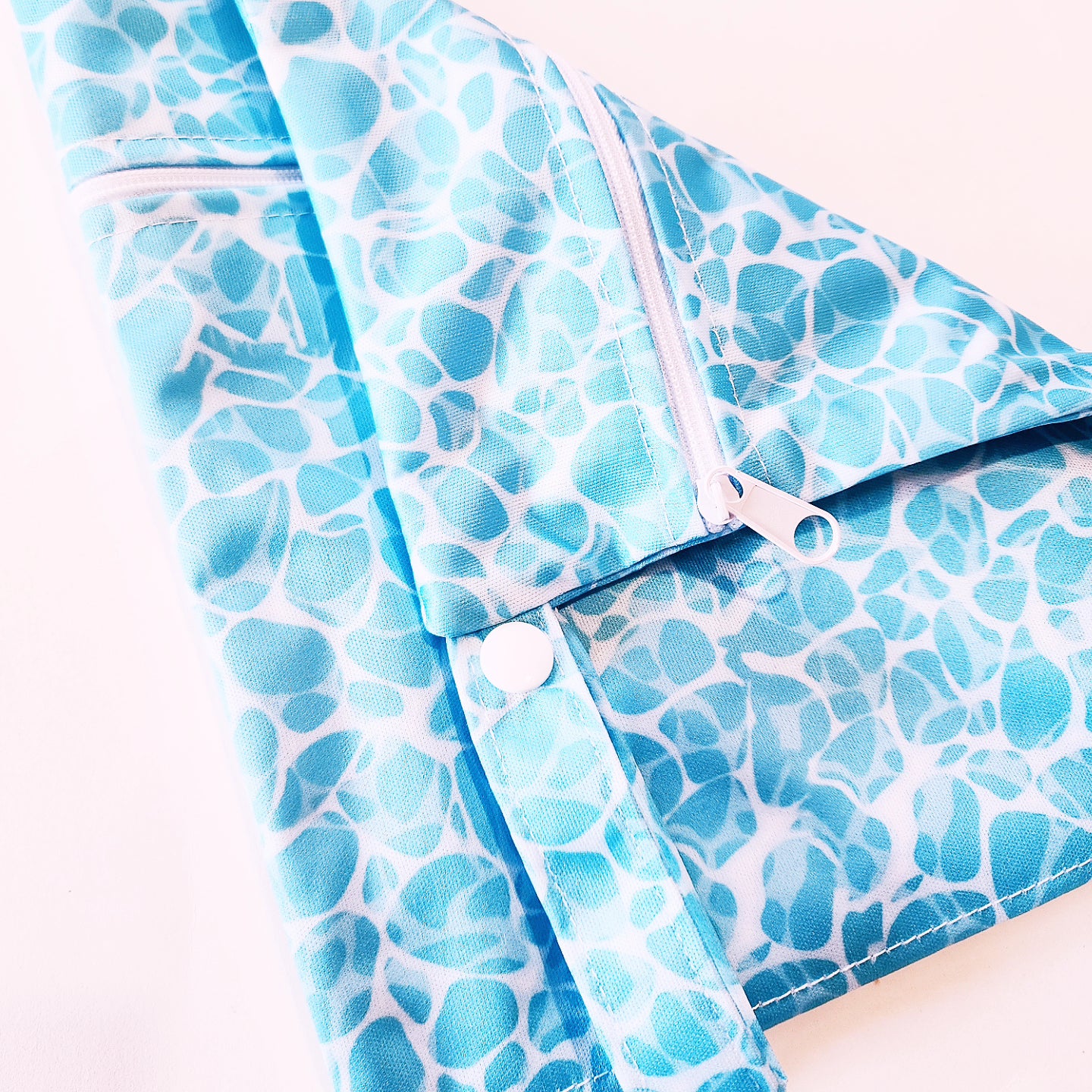 *NEW STYLE* - Small - Double Pocket Wetbag - Pocket on Front & Back - 8"×9" Waterproof PUL Bag