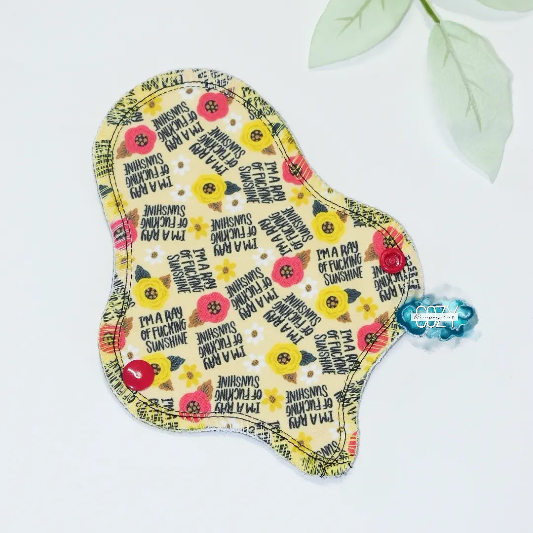 "Cinna-bun-buns" Serged Cloth Pad • *New Core Method / NOT HIDDEN CORE* • Ultra Heavy Wide & Thong Options! • Cotton Spandex Topper