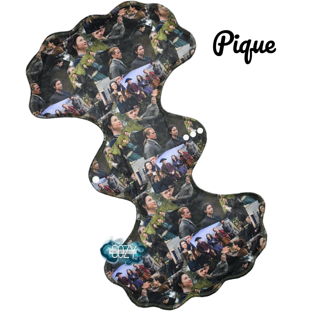 Pique Version "Disappearances after all, have explanations.. usually" **NEW EPIC DOUBLE FLARE** Enjoy 10% OFF Introductory pricing! Serged Cloth Pad • Pique Topper