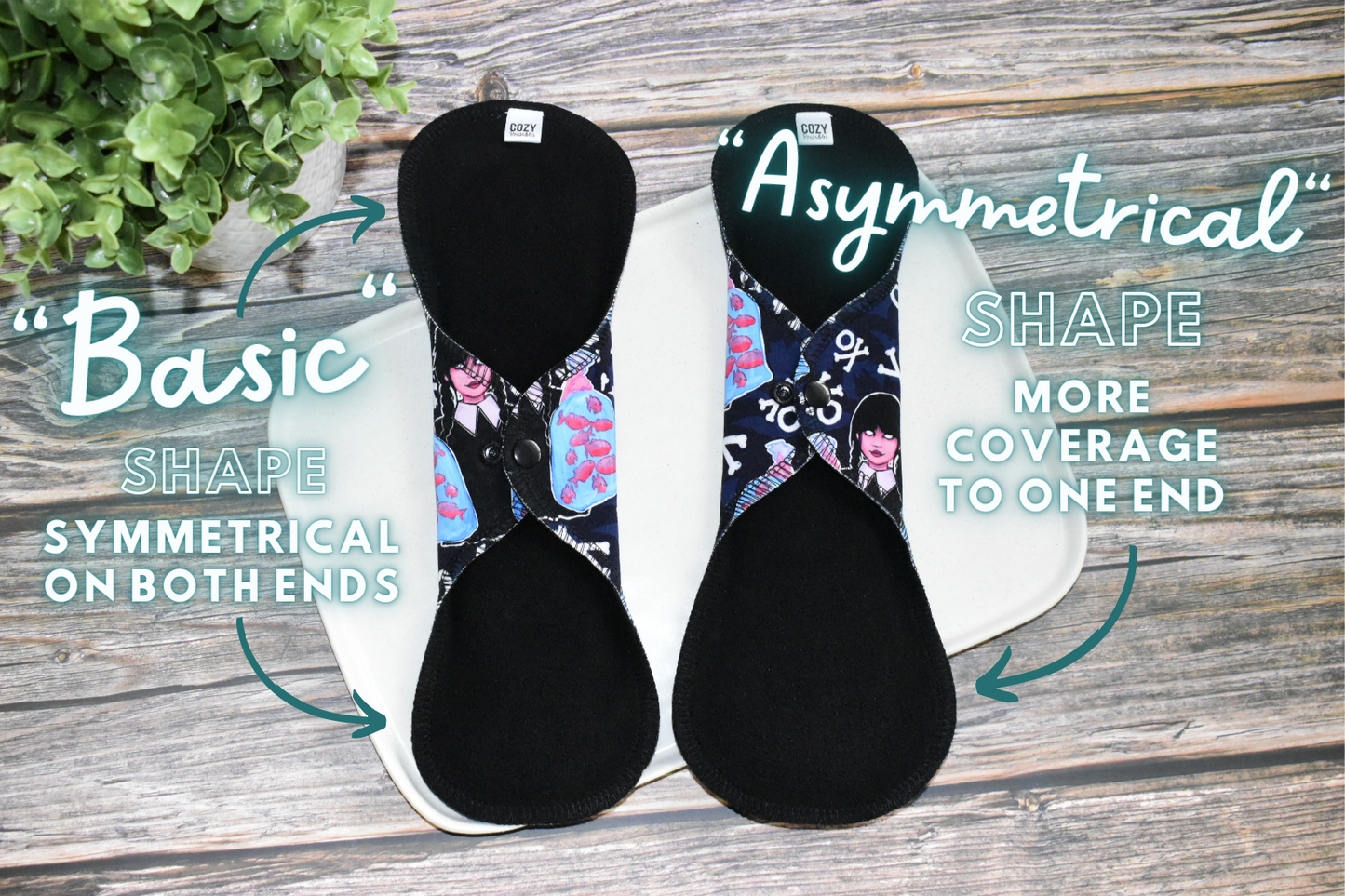 "Flawless, my dear" Serged Cloth Pad • Ultra Heavy Wide & Thong Options! • Pique Topper