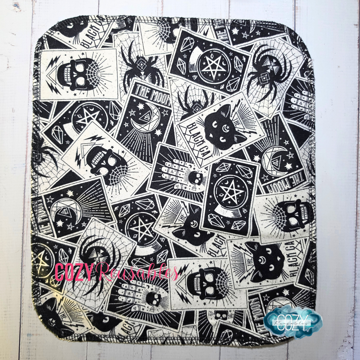 "Fortune Teller" 6 Pack Unpaper Towels - 1 Ply - 10.5"x12" Sheets - 100% Cotton Flannel