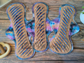 "Cosmic Gold" Exposed Core GUSHER Serged Cloth Pad - Cotton French Terry, Cotton Spandex & Flannel Toppers