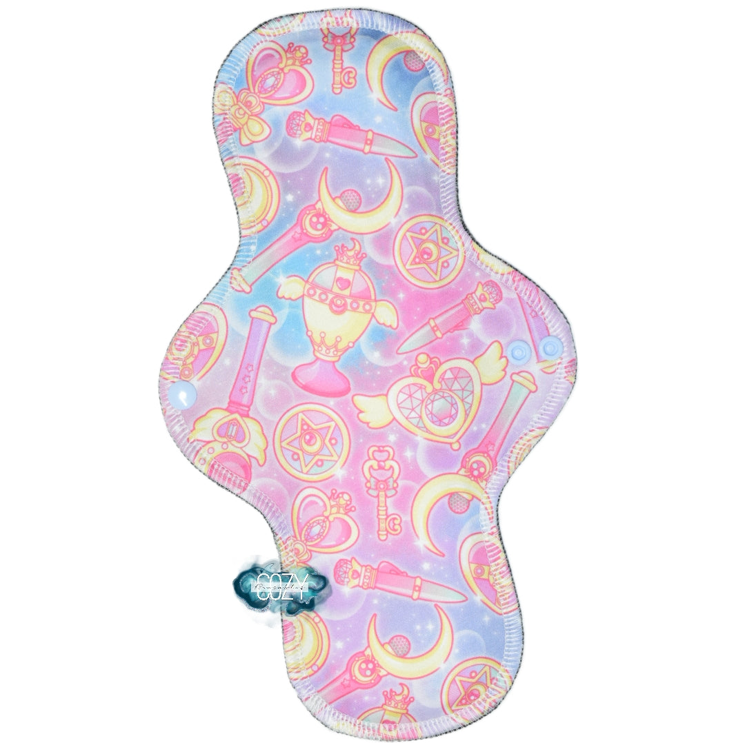 "Moon Prism Power" Serged Cloth Pad - (NEW Ultra Heavy Wide & Thong Options!) - Topper