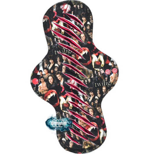"This is the skin of a GUSHER Bella!" • GUSHER • Serged Cloth Pad - Cotton Spandex Topper with exposed Cotton Flannel Layers