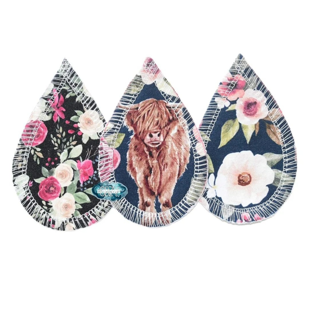 *NEW* "MYSTERY Print I.L.P." Individual or Pack of 3 Inter Labial Pads - Cotton Spandex or Cotton French Terry