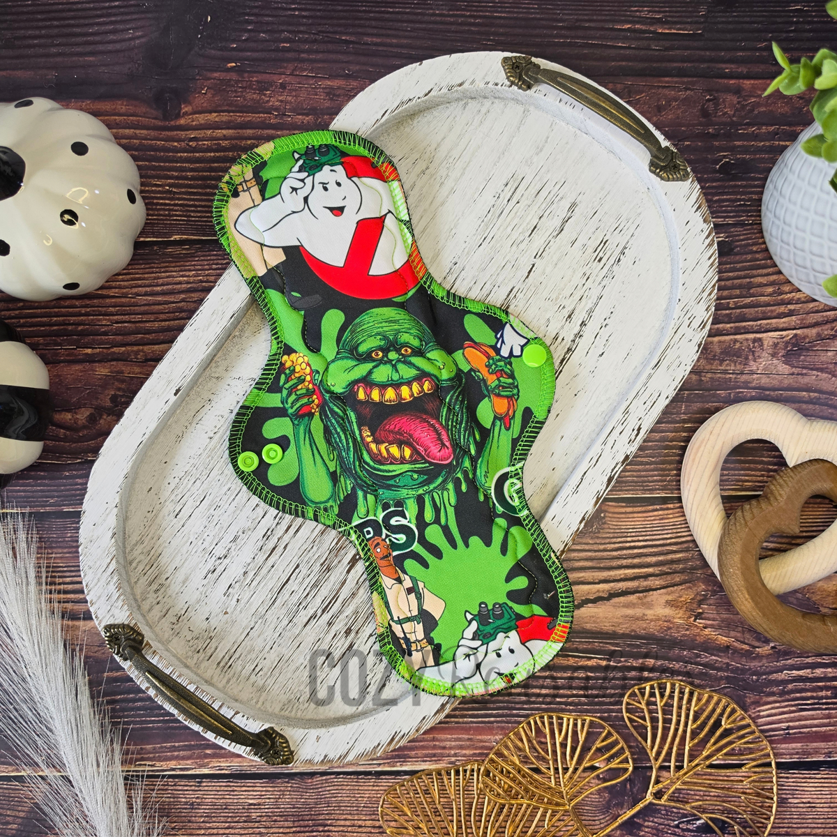 "The Busters" *CHOOSE Your Print Placement!* Serged Cloth Pad •  Pique Topper • Wavy Stitched Core